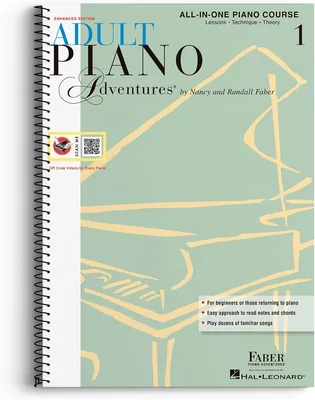 Faber Piano Adventures Adult Lesson Book 1 Spiral Ringed