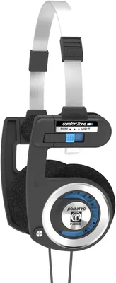 Koss PortaPro Headphones with Case - Black/Silver Medium
