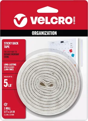 VELCRO 5 Ft x 3/4 In White Tape Roll