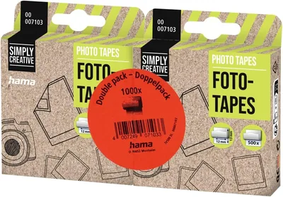 Hama Fotoaufkleber (1000 Aufkleber, selbstklebend, für Alben)