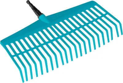 Gardena Combisystem 3101-20 Kehrschaufel: Handliche Besenbürste für Blätter und Grasabfälle, mit robusten Kunststoffzinken