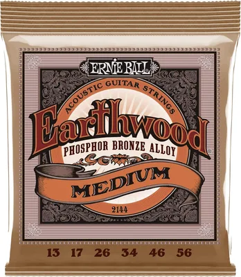 Ernie Ball Earthwood Medium - Cuerdas para guitarra acústica, bronce fosforado, calibre 13-56 Best Deal