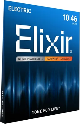 Corde de guitare électrique NANOWEB Elixir, Light (.010-.046)