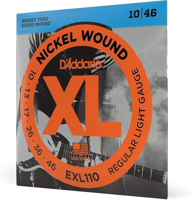 Cordes de guitare électrique D'Addario EXL110 en nickel, regular light (10-12), 9% de réduction