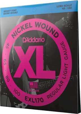 D'Addario EXL170 Nickel Bass Strings - Light 45-100