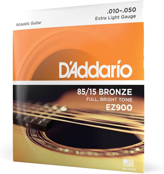 D'Addario EZ900 Corde de guitare acoustique bronze 85/15 Très légère - 1er choix