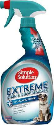 Solution Simple Extreme Tache & Odeur pour Animaux Domestiques - Nettoyant Enzymatique avec Puissance 3x Pro-Bactérie - 946 ml (5% de réduction)