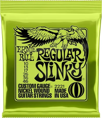 Ernie Ball Regular Slinky Nickel Wound Cordes de guitare électrique - 10-46 Gauge