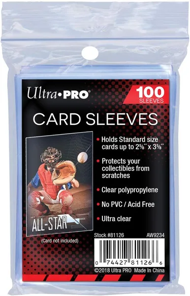Ultra Pro - Ultra Pro AW11739 Card Protector Sleeves (Clear) Pack of 100