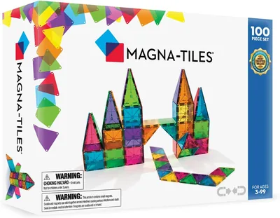 MAGNA-TILES Classic Set - 100 Magnetic Tiles STEM Toy Best Deal