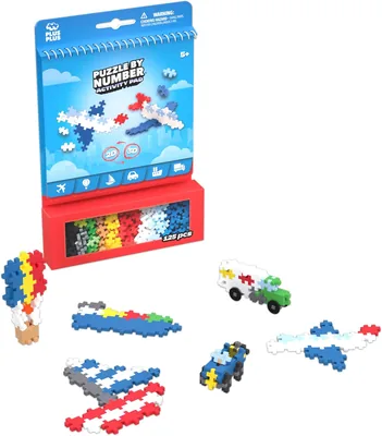 Plus-Plus Activiteit Blok voor Kinderen - 125 Stukjes - Thema Vervoer, Vliegtuig, Boot, Auto, Truck - Bouwspel voor Kinderen Best Deal