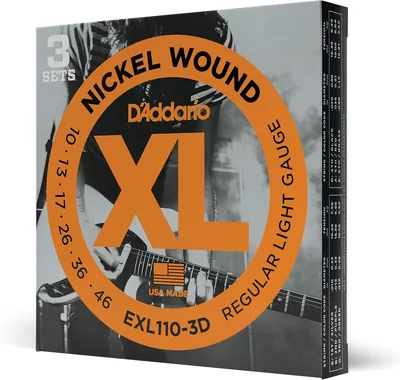 D'Addario XL Nickel EXL110-3D Guitar Strings - Best Deal