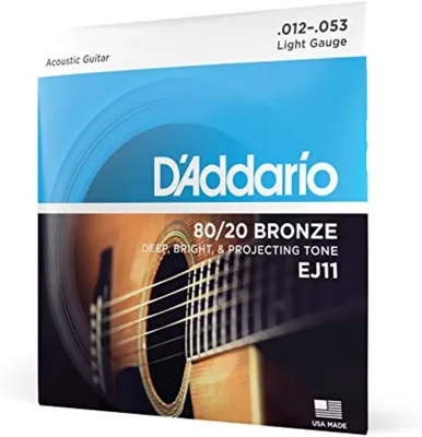 D'Addario EJ11 80/20 Bronze Guitar Strings - Best Deal