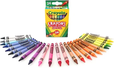 Crayola Crayons, Bright Strong Colours, Multi, 24 Count (Pack of 1) (Packaging May Vary)
