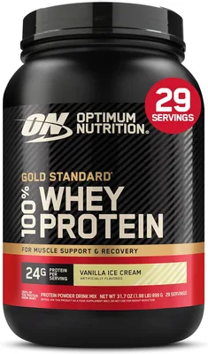 Optimum Nutrition Gold Standard 100% Whey Protein Isolate, 24g Protein