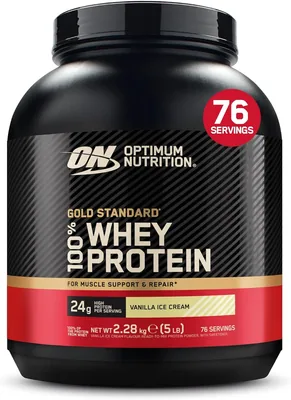 Optimum Nutrition Gold Standard Whey Protein - Vanilla Ice Cream 2.28kg