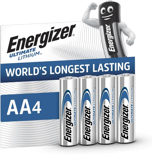 Energizer Ultimate Lithium AA Batteries (4 Pack)