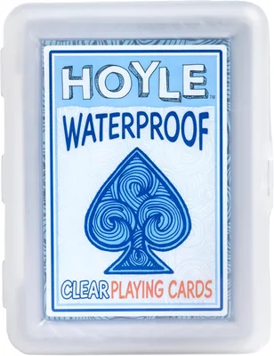 Hoyle Waterproof Playing Cards, Clear