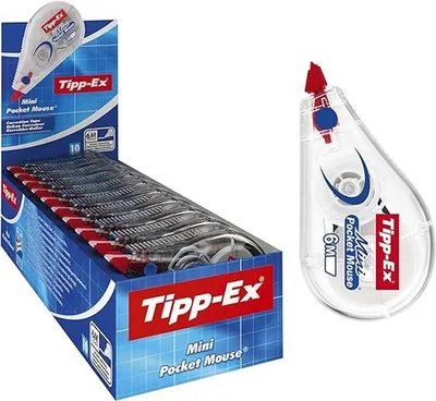 Tipp-Ex Correction Mini Souris Correcteur Durable - Idéal École et Bureau, Emballage Spécial Blister