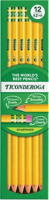 Ticonderoga Wood Pencils 2 HB Yellow 12 Count Best Deal