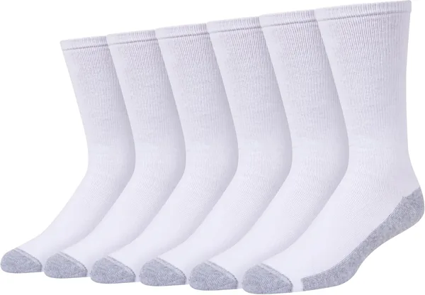Hanes 6pk Sport Cuts Crew Socks Athletic Socks CAD $17.07