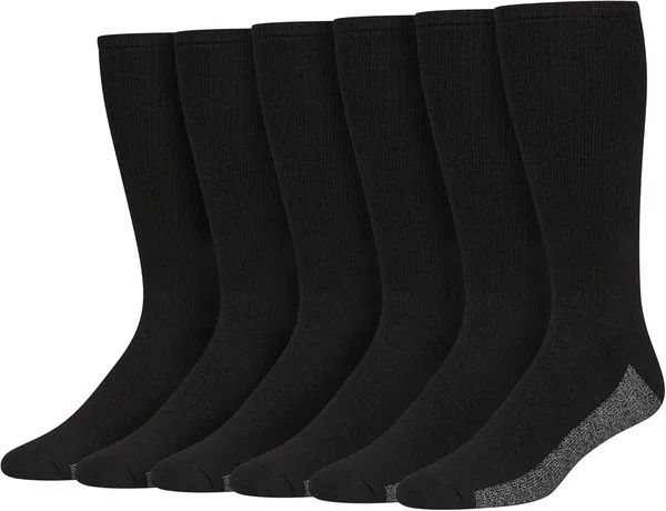 Hanes Men's Sport Cuts Crew Socks (6pk)