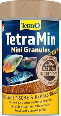 Tetra Min Granulaten - Voedsel voor alle decoratieve vissen - Mini Granulaten 100 ml - 90% korting!