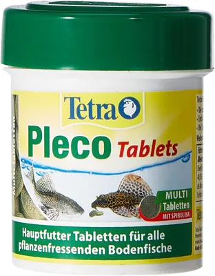 Tetra Pleco Tablets - Näringsrik fiskfod för alle boddfish (t.ex. catfish), 120 tabletter
