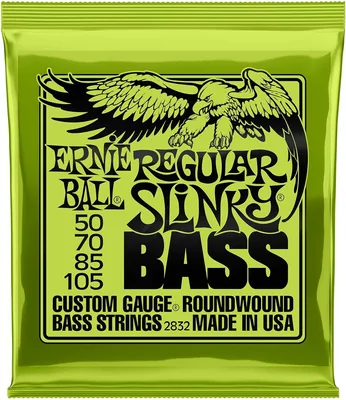 Ernie Ball Regular Slinky Juego de Bajo Hecho de Níquel .050 - .105