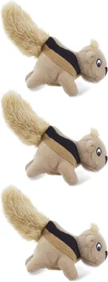 Squeakin' Animals Squeaky Plush Dog Toys (3 Pack) by Outward Hound - Best Deal