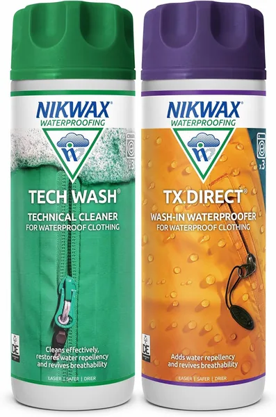 Nikwax Tech Wash & TX.Direct Twin Pack