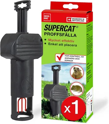 SWISSINNO Trap PRO SuperCat - Tunneljakt med Impakmechanism, Sensibil Trigger, Enkelt installera, Genvändt snäre