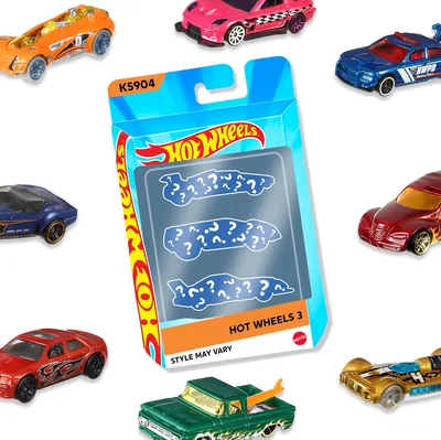 Hot Wheels K5904 Pack of 3 Cars, Multi-Colour