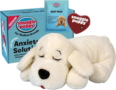 SmartPetLove Snuggle Puppy Dog Toy Behavioral Aid, Golden
