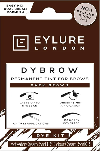 Eylure DYBROW Eyebrow Dye Kit Dark Brown