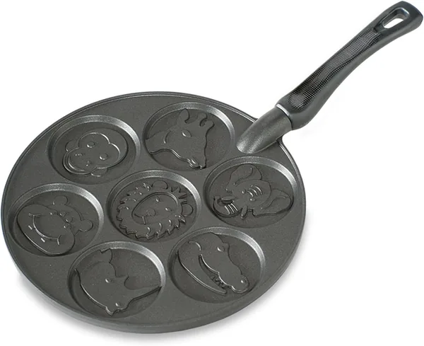 Nordic Ware 257NW-01980 Zoo Friends Pancake Pan - Cast Aluminum, Best Deal