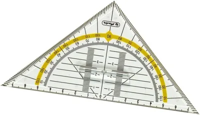 Herlitz Geometrie Dreieck, Groß, mit Griff - 56% Rabatt