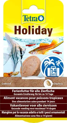Tetra Holiday Gelvoedsel - 30 blokjes voor visvoeding met een evenwichtige voeding voor alle siervis voor langere tijd, 37% korting