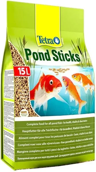 Tetra Pond Sticks - Aliment quotidien complet pour tous les poissons d'étang - Enrichi avec des oligo-éléments, vitamines essentielles et caroténoïdes - Économisez 45%