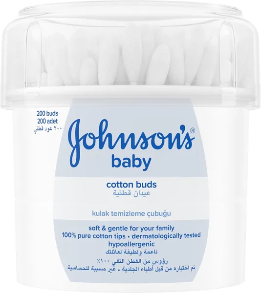 Johnson's Baby Cotton Buds (1 x Pack of 200)