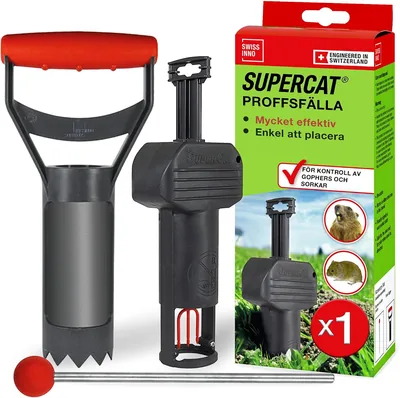 SwissInno Trap med Probe Tool SuperCat - Mekanisk fangfor underjämförande rödningar, stark växelsmechanism