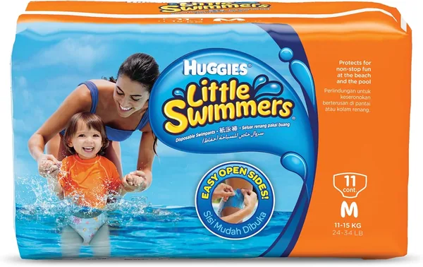 Huggies LITTLE SWIMMER Swim Pants Diaper Size Medium
