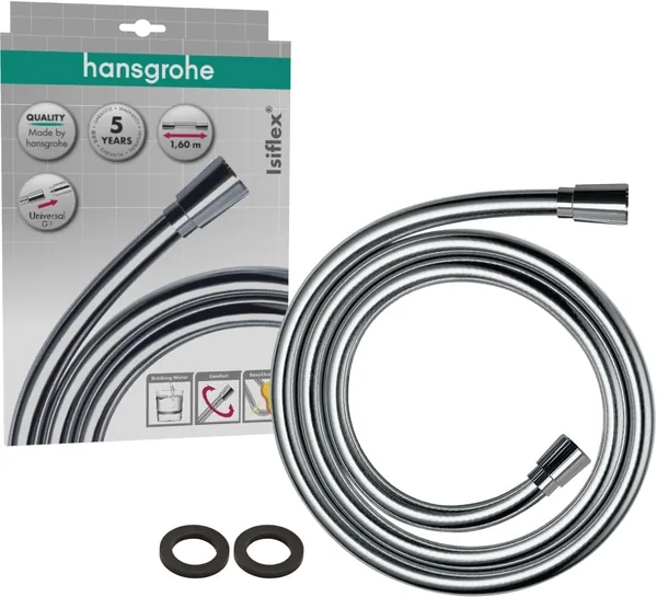 hansgrohe Isiflex Universal Shower Hose 1.60 m with Twist Protection