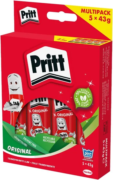 Pritt Glue Stick 5 x 43g