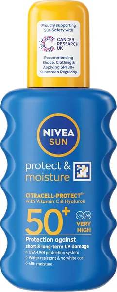 NIVEA SUN Protect & Moisture Sun Spray SPF 50+