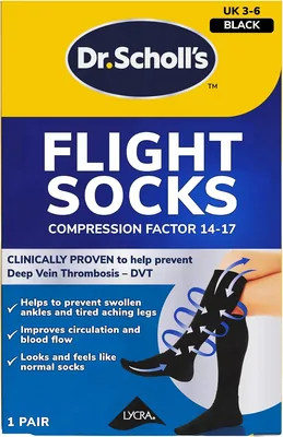 Dr. Scholl's Flight Socks - Clinically Proven Compression - Best Deal