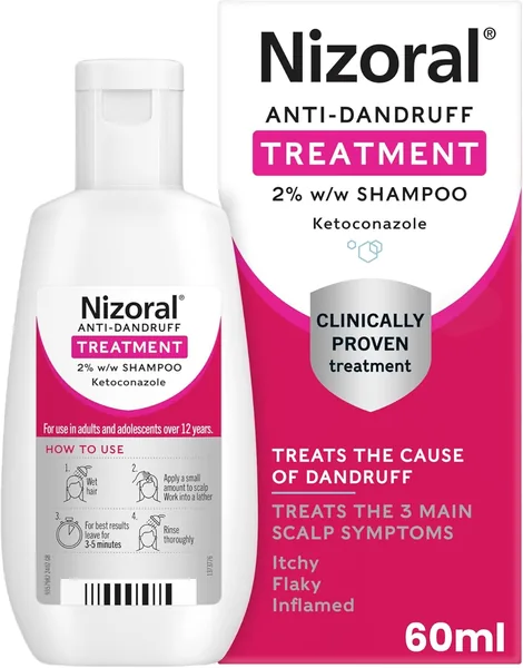Nizoral Anti-Dandruff Treatment Shampoo 60ml