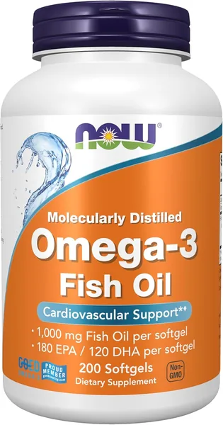 Now Foods Omega-3 Cardiovascular Support Soft Gels, 200g