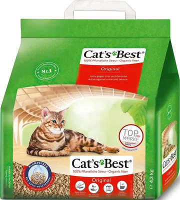 Cat's Best EcoPlus 10 L (4.3 kg). Litera para gatos biodegradable de hasta 7 semanas.
