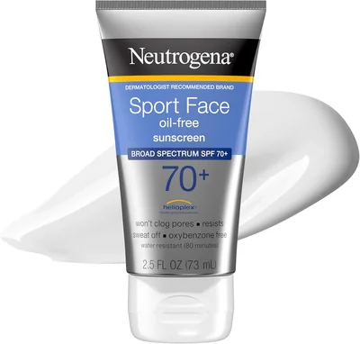 Neutrogena Sport Face Sunscreen SPF 70+, Oil-Free, 2.5 fl oz, 38% Off